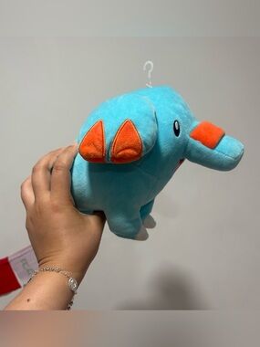 Turquoise & Orange Plush Elephant phanpy Stuffed Toy